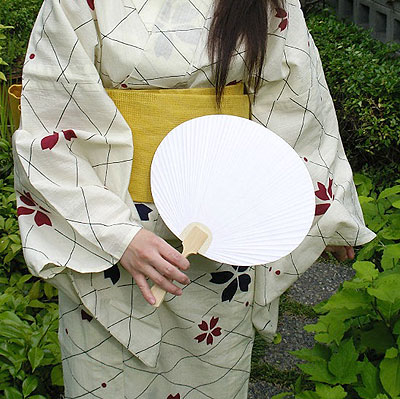 蛤型うちわ